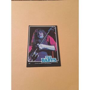 Vintage 1979 The Babys Trading Card #12 London Rock Band Collectible